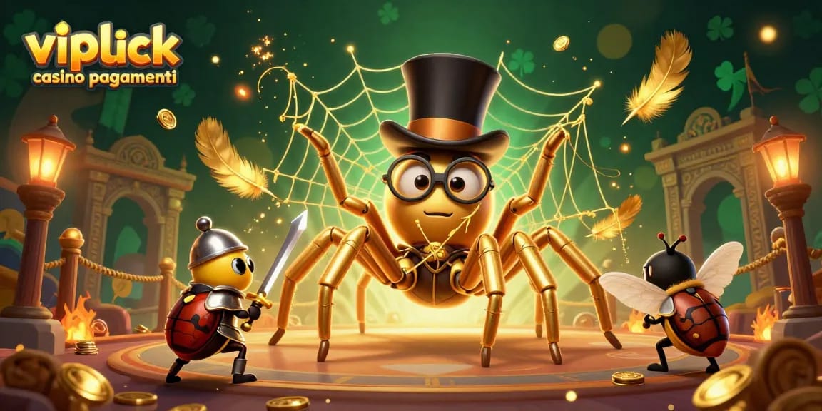 Vivi l'emozione dei pagamenti di VIPLuck Casino con un'immagine vibrante di avventure in casinò.